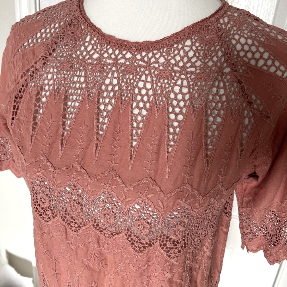Ulla Johnson Sadie Lace Blouse Embroidered